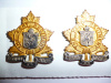 M46 - The Kent Regiment Officer's KC Collar Badge Pair